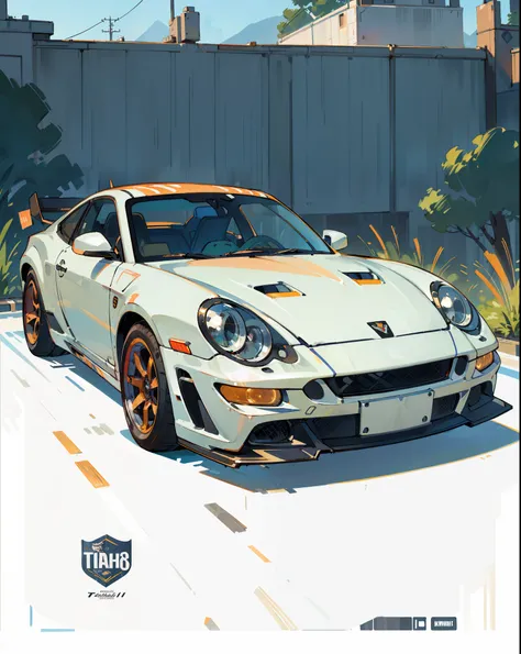 (best quality,4k,8k,highres,masterpiece:1.2),ultra-detailed,(realistic,photorealistic,photo-realistic:1.37),Porsche 911 modified sport journal poster,illustration,shiny metallic finish,street racing vibes,precision engineering,fierce power,aggressive body ...