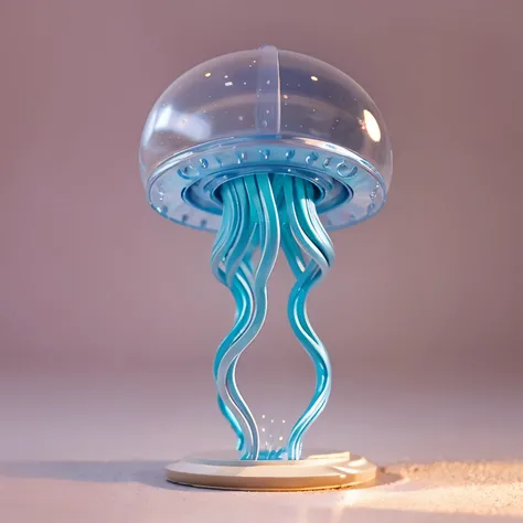 Happy Jellyfish Toy 3D Sculpture Metal