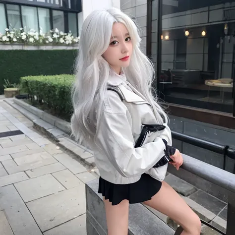 Girl white hair