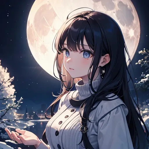 The moon is beautiful, isnt it?