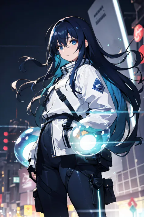 Girl with her hands in her pockets、(Hands in pockets:1.4)、(big bubble gum:1.4)、(Shibuya:1.4)、(night lights:1.4)、(thick body:1.4)、(long dark blue hair:1.4)、Blue eyes、nffsw(HighDynamicRange)、光线追踪、NVIDIA RTX、Hyper-Resolution、Unreal 5、Sub-surface scattering、PB...