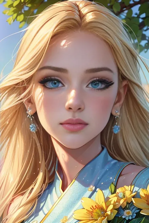 (best quality,4k,8k,highres,masterpiece:1.2),ultra-detailed,(realistic,photorealistic,photo-realistic:1.37),long ponytail,blue eyes,blonde hair,beautiful detailed eyes,beautiful detailed lips,extremely detailed eyes and face,longeyelashes,hair flowing in t...