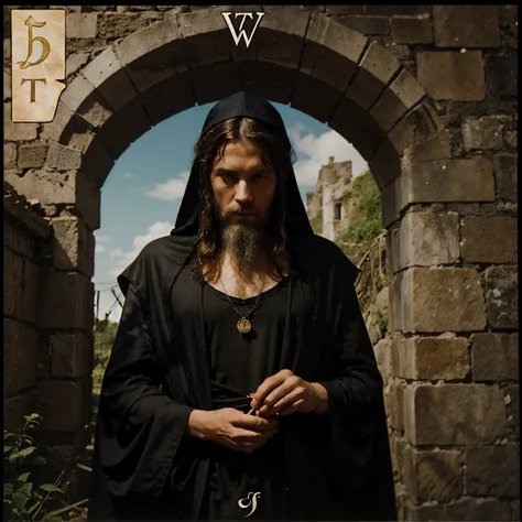 The Hermit, Rider-Waite tarot card square format