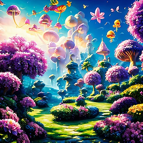 disney fée clochette weed rose pink anime fantastique peter pan papillon fumée champignon drogue fly on island fantasy fumée chi...