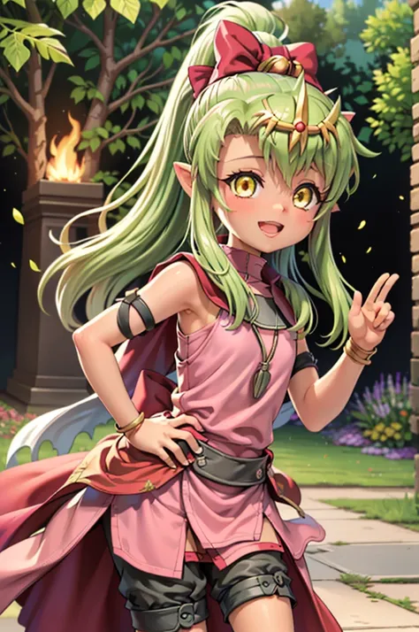 illustration, 1girl, ((((tiki (fire emblem) )))), ((((chloe von einzbern)))), (((manakete))), (((fusion))), (((agglutination))),...