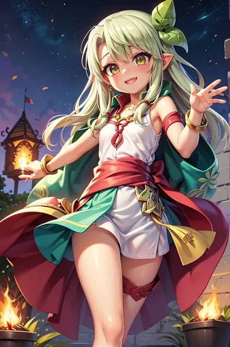 illustration, 1girl, ((((tiki (fire emblem) )))), ((((chloe von einzbern)))), (((manakete))), (((fusion))), (((agglutination))),...