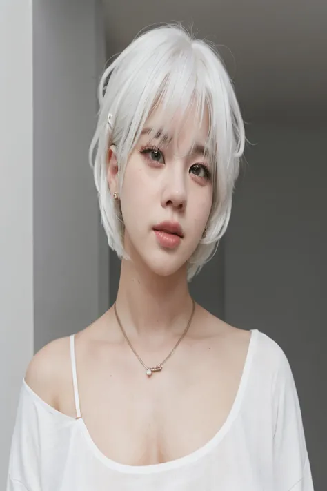 Jimin white hair long