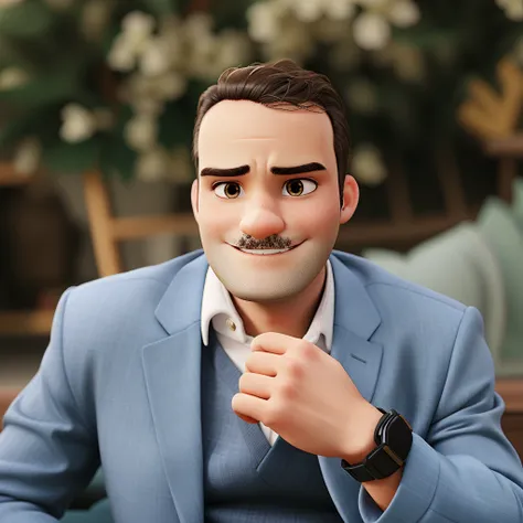 Um homem estilo disney pixar, alta qualidade, melhor qualidade