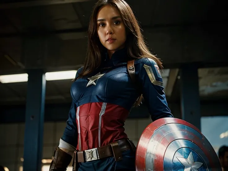 Jessica Alba as Captain America