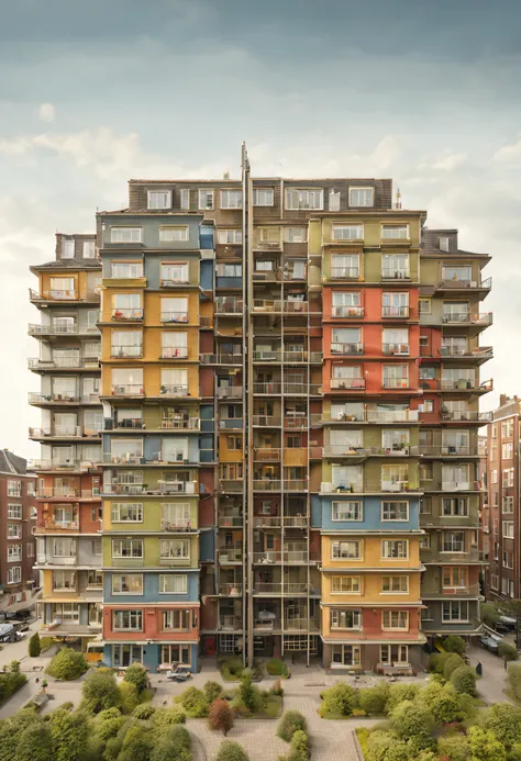 federal images of buildings, stacked city, karel dujardin, stacked houses, inspired by karel dujardin, inspired by matthias jung...