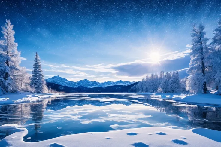 (best quality, 4K, high resolution:1.2), ultra-detailed, winter wonderland, pure white world, extreme serenity, far away from the noise, extremely elegant, snow-covered, sparkling snow crystal universe, serene forest, peaceful silence, delicate snowflakes ...