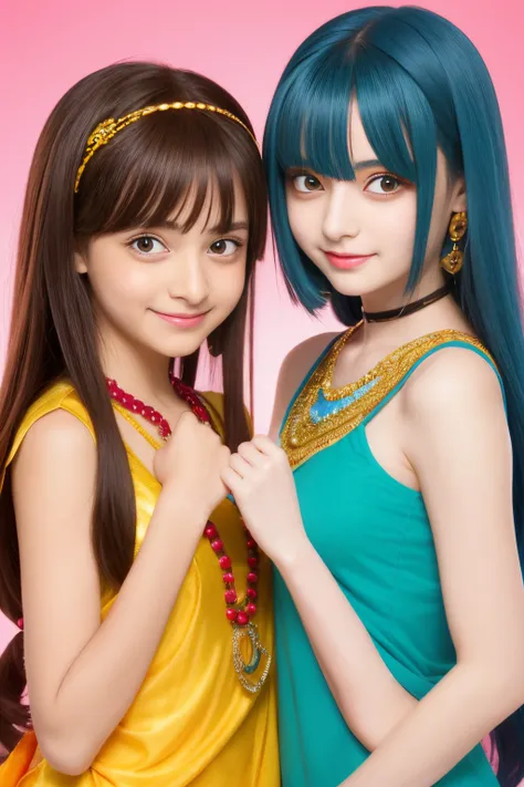 two girls anime who are a devotee of krishna