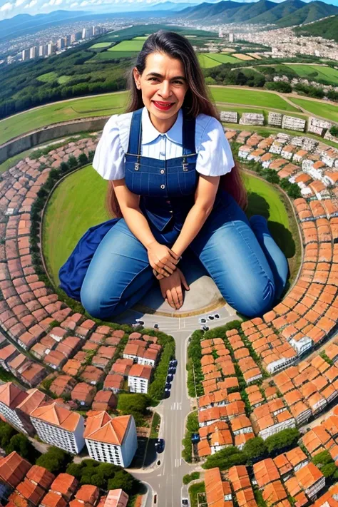 Uma cidade Pegoraro pitoresca aninhada em um vale