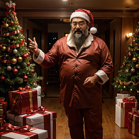 Mohanlal as Santa Claus