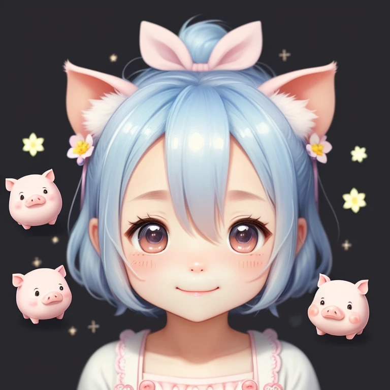 Little Flying Pig avatar design plan：

Basic elements： Choose a cute little piggy pattern，Preferably a version with a bit of a dreamy feel，Can be hand drawn style or style。

The eye： Eyes are a key part of expressing cuteness。Try designing big round eyes，Y...