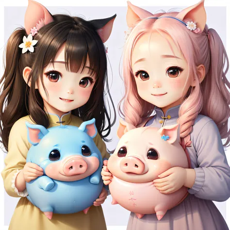 Little flying pig avatar design：

Basic elements： Choose a cute pig pattern，Preferably a version with a bit of a dreamy feel，Can be hand drawn style or style。

with eyes： Eyes are the key part to express cuteness。Try designing big round eyes，You can add so...