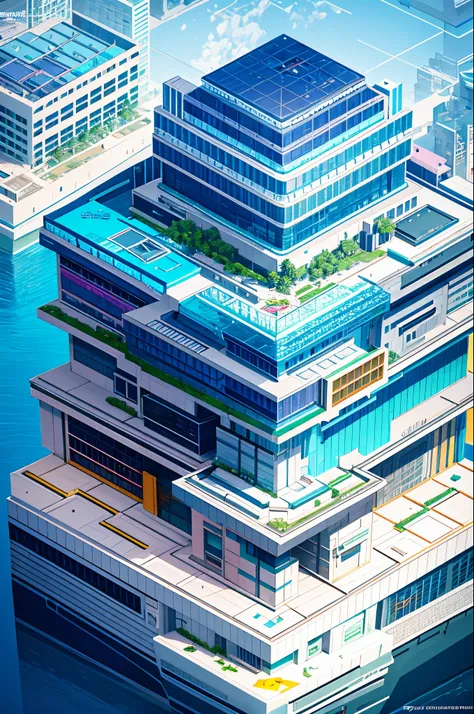 dskise, (isometric) , (flower), (vaporwave), isometric cutaway of a crystalized dilapidated city, cityscape, volumetric lighting ,FXAA, Chromatic Aberration, Concept Art, 8k Concept Art, Greg Rutowski, (unreal engine), octane render, dskise