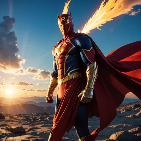 superhero made from the sun