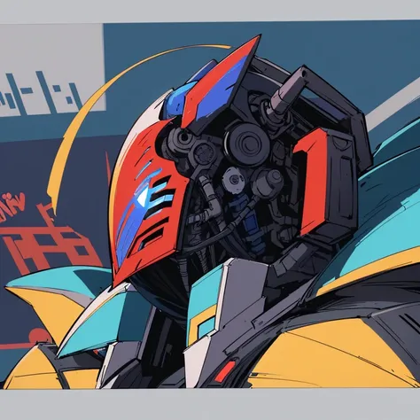 anime character with blue helmet and blue lights in the background, shovel knight as daft punk, badass anime 8 k, kill la kill illustration, very coherent stylized artwork, alexandre ferra mecha, re mech, mecha asthetic, mecha art, getter robo, vibrant fan...