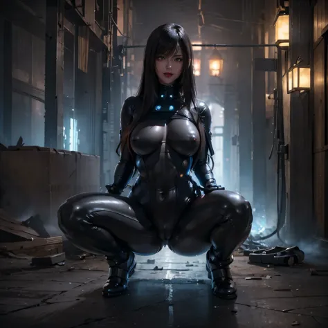 (masterpiece:1.1, best quality:1.1, 16k hdr, high resolution), (1girl in, solo), (gantz&#39;reika shimohira&#39;ultra realistic ...