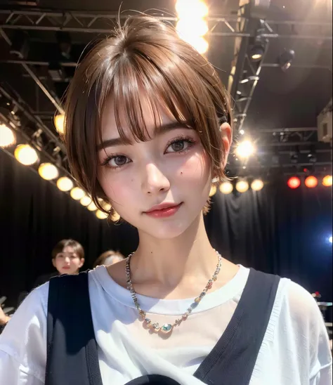 ((top-quality))、(masterpiece:1.4)、Raw photography、8K、((Top image quality))、 ((hight resolution))、Beautiful face in every detail、Realistic human skin、Gentle expression、(One lady:1.3 )、realisitic、(rather short hair:1.4)、(Beautuful Women)、(cute Japanese girl...
