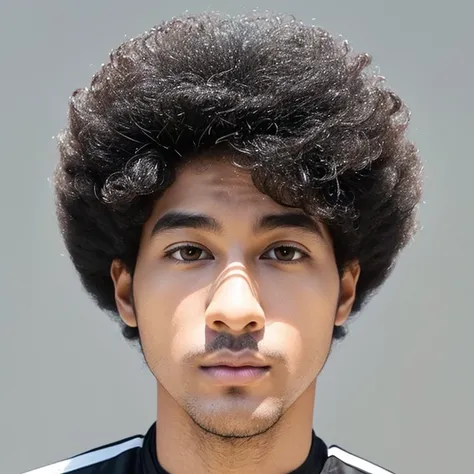 (Afro hairstyle)(Fox face)(Japan men)(50 talents)(The outline is egg-shaped)(eyes are big and droopy)(light skinned)(Black hair mixed with some gray hair)(raised triangular eyebrows)(Small tip of the nose)(High nose tip)(Large mouth)(a beard)(Stubble)