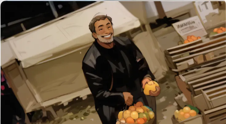 class，ssmile，uncles，Sell fruit，comic redraw