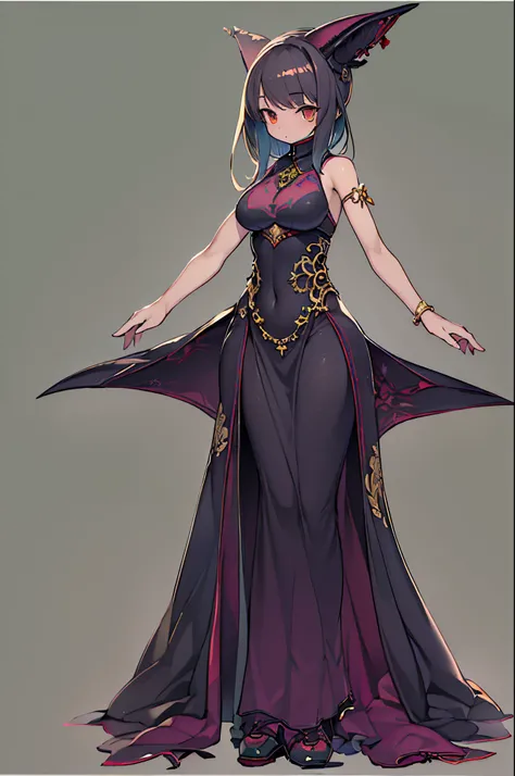 evening gown,dame,Black shark girl