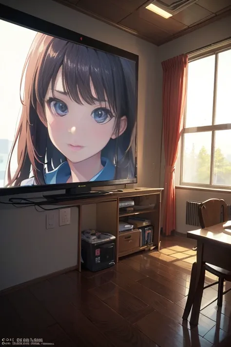 (best quality,4k,highres,masterpiece:1.2),ultra-detailed,(realistic,photorealistic,photo-realistic:1.37),Madhouse Studio anime style,[TV animation still],2012 anime screenshot,typical anime classroom,[[empty warehouse]] background and, todays recommended a...