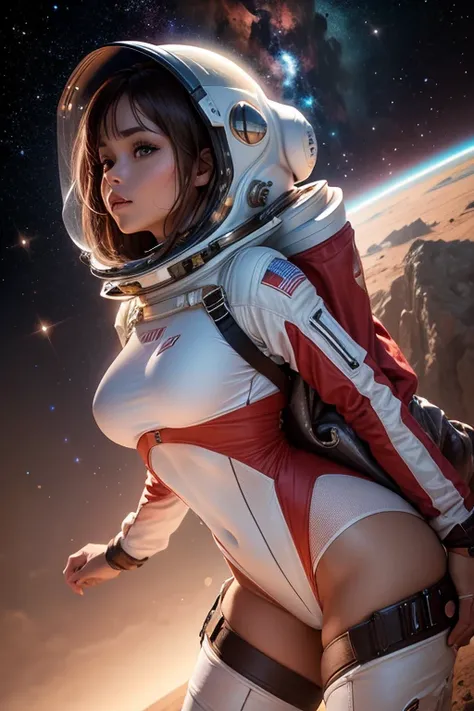 collision de la terre avec mars lingerie space suit