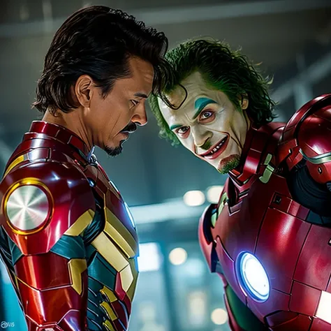 iron man fighting the joker