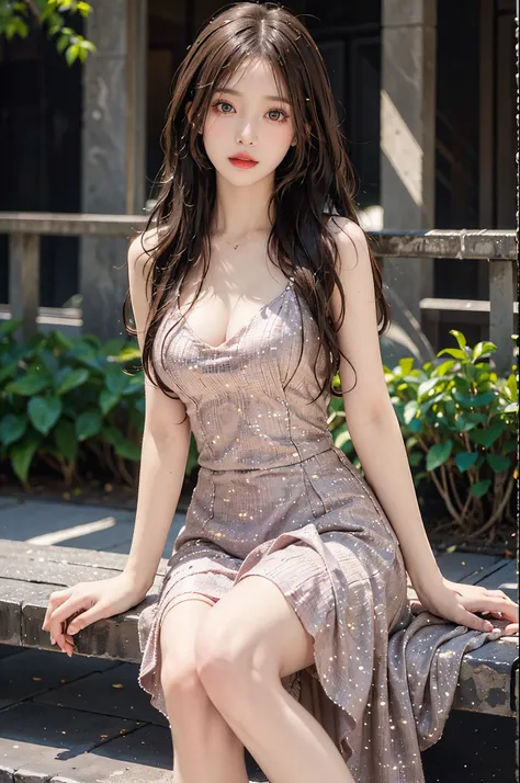 Special clothes47,jewelry,dress,  red lips, mature female, makeup, Big eyes, Pretty eyes, ((full body)), ((Random shooting angles)), (best quality, masterpiece:1.2), ultra-detailed, (realistic:1.37), beautiful, youthful, glamorous model with (detailed eyes...