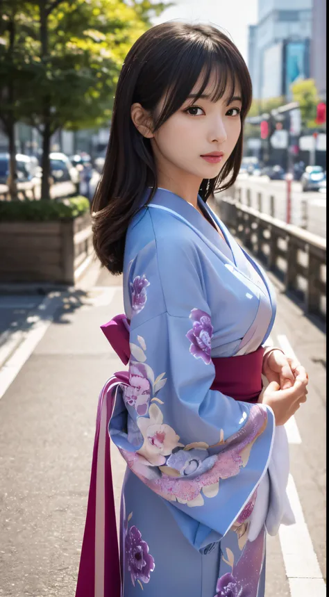 (Kimono)(top-quality,masterpiece:1.3,超A high resolution,),(ultra-detailliert,Beauty face),(Photorealsitic:1.4)Ultra-realistic capture,Highly detailed beautiful facial details,beautiful kimono details,,high-definition16Kfor human skin、 Skin texture is natu...