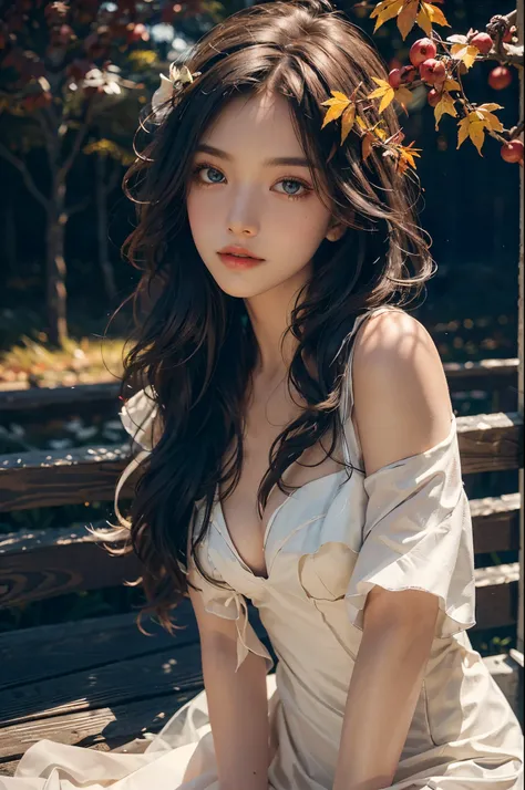 Romantic Rosette dress2, dark theme,  red lips, mature female, makeup, Big eyes. Pretty eyes, ((Random shooting angles)), (best quality, masterpiece:1.2), ultra-detailed, (realistic:1.37), beautiful, youthful, glamorous model with (detailed eyes, detailed ...