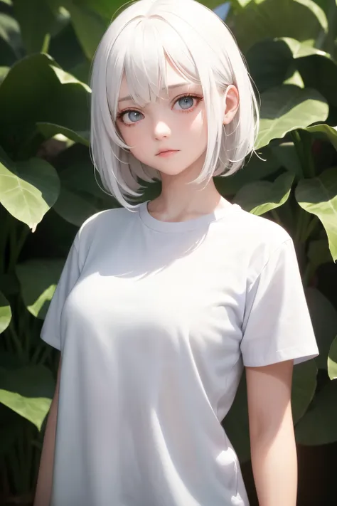 masterpiece,best quality,1girl,upper body,white hair,bright eyes,shirts,