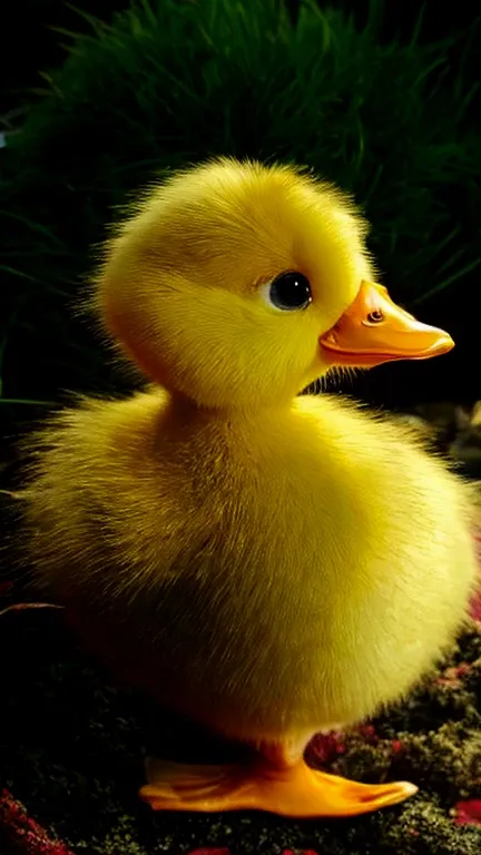 there is a little yellow duck that someone is holding, solo una cosita linda, sosteniendo un pato blanco, el pato donald en la v...