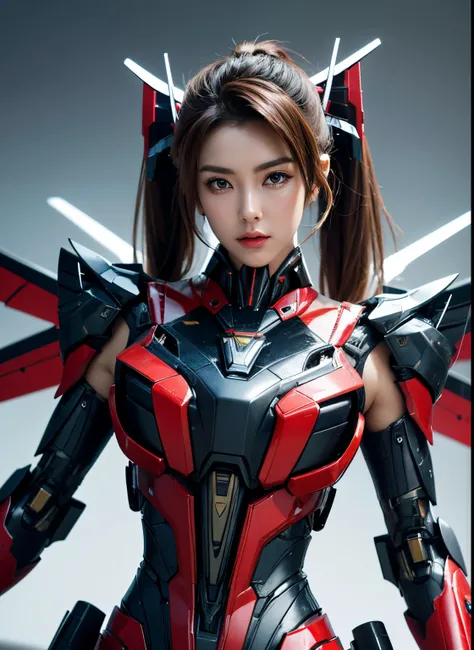 Textured skin, Super Detail, high details, High quality, Best Quality, hight resolution, 1080p, hard disk, Beautiful,(Windblade),beautiful cyborg woman,Mecha Cyborg Girl,Battle Mode,Girl with a Mecha Body,She wears a futuristic Transformers mech,Female War...