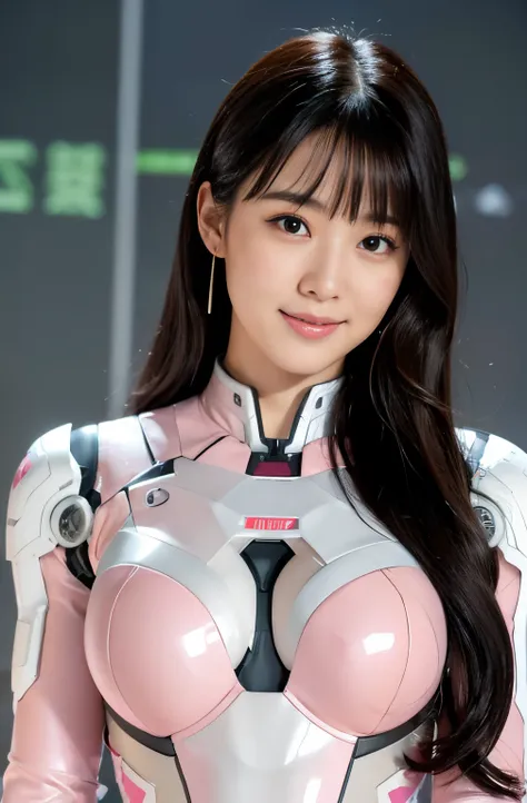 （ultra best quality、in 8k、masuter piece、delicate illustration、full body esbian）,she wears a distressed pink and white iron man s...