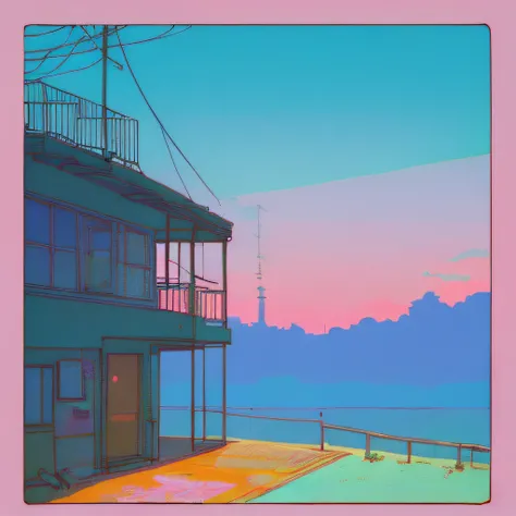 (((lofi aesthetic))), lofi aesthetic scenario, lofi vibes, cozy, summer, warm colors, lofi style, ((Lo-Fi artstyle))