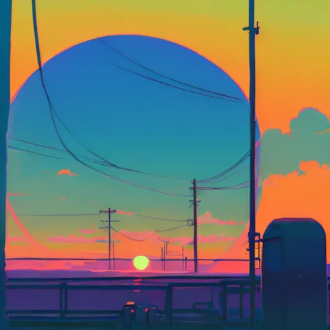 (((lofi aesthetic))), lofi aesthetic scenario, lofi vibes, cozy, summer, warm colors, lofi style, ((Lo-Fi artstyle))