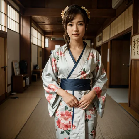 Eula Lawrence in Inazuma wearing a kimono.