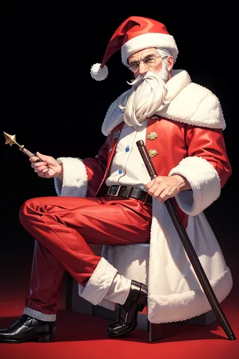 Papai Noel usando arma