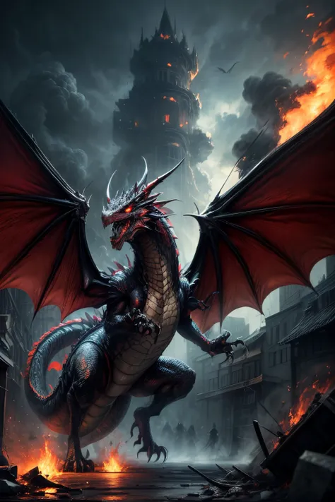 Dragon on rampage