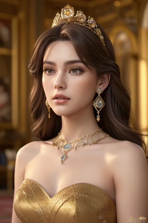 ((Realisticity: 1.2)), ((The highest resolution: 8K UHD)), Best Quality,masutepiece,hight resolution,nffsw, ((1 super detailed and ultra-realistic girl)), ((The dazzling of a very beautiful queen, Super realistic, and ultra detailed)),((White skin, Beautif...