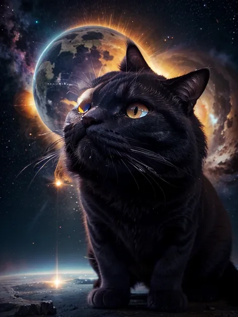 Huge Angry Cosmic Celestial Cat God