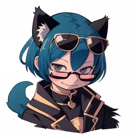 cat wearing sunglasses pictures, disharmonious, discord profile picture, furan affinity committee, halfbody headshot, profession...