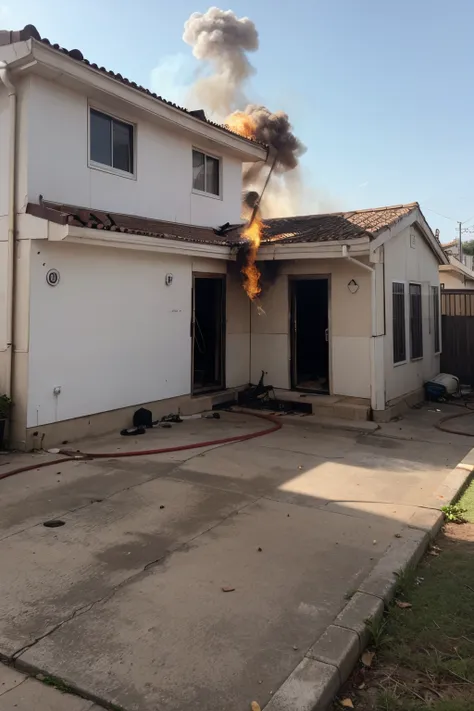 incendio em casa, barata em primeiro plano, mete uma barata caralho