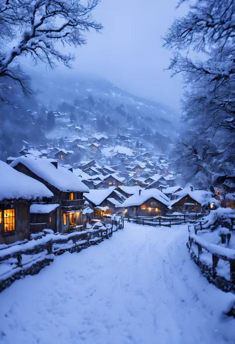 (yuki:1.2),(nevando:1.2),yuki,bokeh,actual,fuzzy,sense of atmosphere,mont,villages