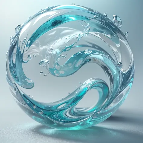 A close-up of a blue and white circular object with a white background, swirl, water core, fluid sim, unity engine, torrent, ripple, fluid, WebGL render, swirly, rounded logo, 2 5 6 x 2 5 6 pixels, CGI VFX, water element, 3 d logo, circular logo, logo with...