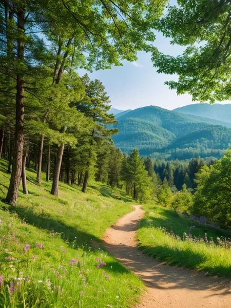 a mountain landscape